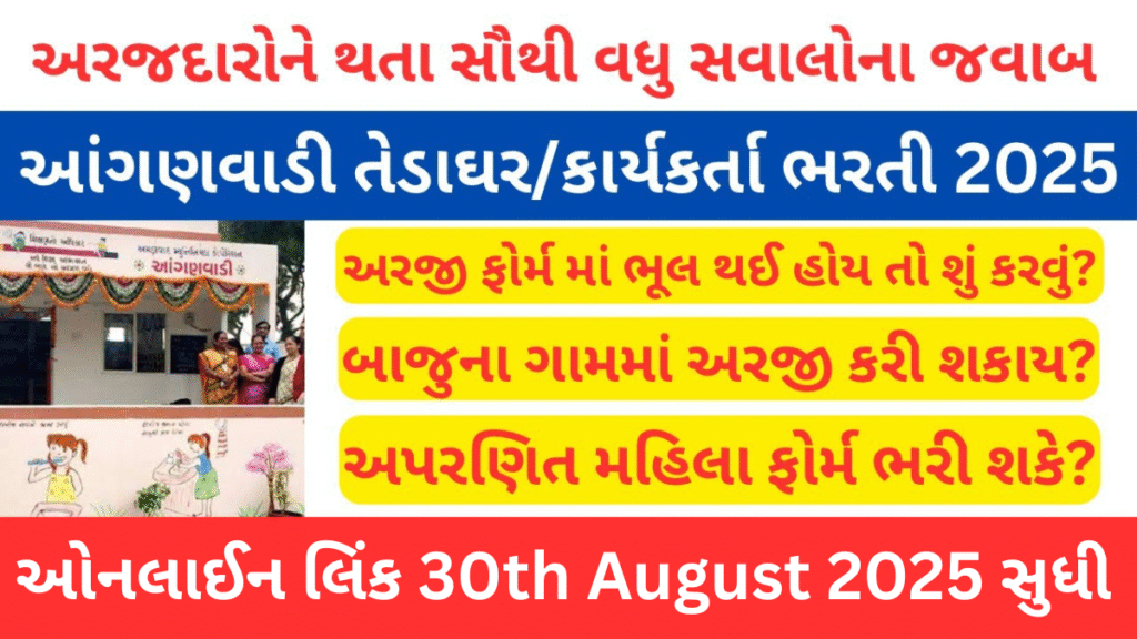 Gujarat Anganwadi Bharti 2025